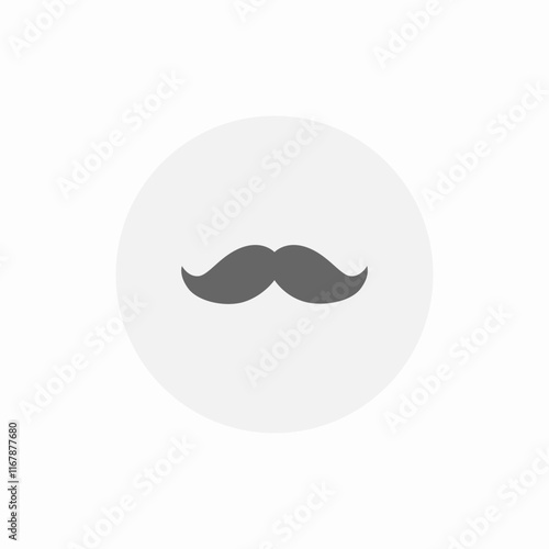 moustache man icon sign vector