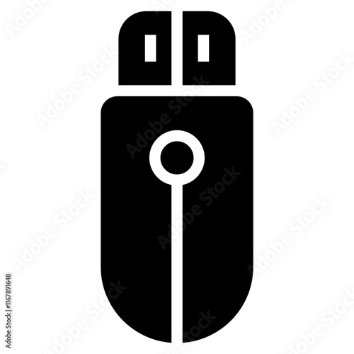 Pendrive Solid Icon