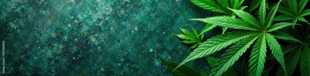 Dark green cannabis leaves, textured background, cannabis background, stock photo Dark green cannabis leaves, textured background, cannabis background, stock photo