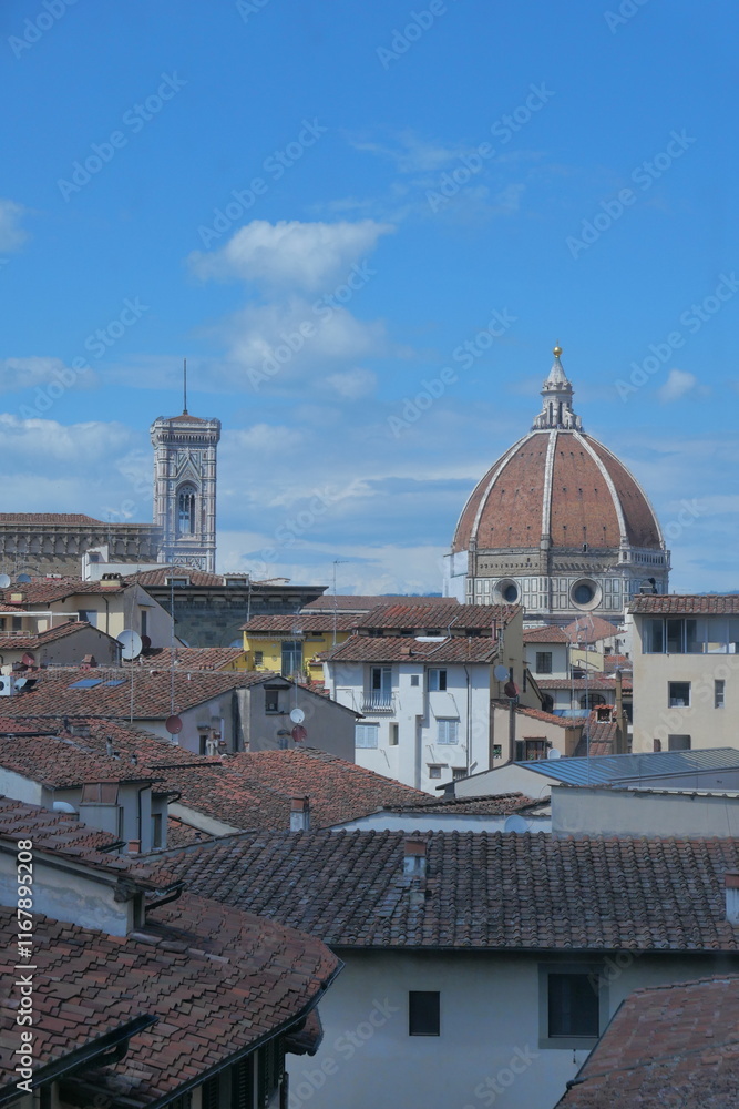 Fototapeta premium the view of Florence Cathedral, the romantic Italy