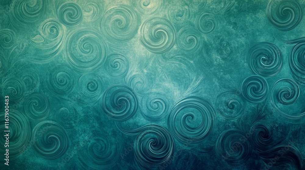 Teal Swirl Pattern Background Teal Swirl Pattern Background