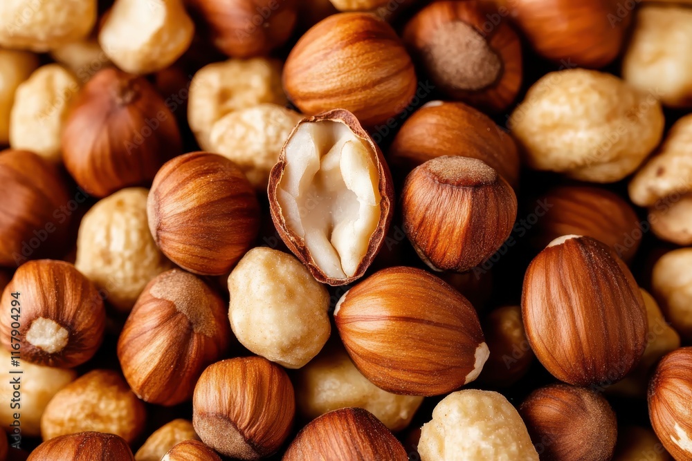 Discovering the rich textures and flavors of roasted hazelnuts and nuts in a colorful display of nature’s bounty Discovering the rich textures and flavors of roasted hazelnuts and nuts in a colorful display of nature’s bounty
