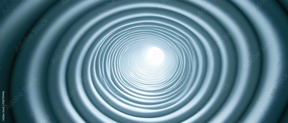 Fototapeta premium Abstract swirling tunnel light.