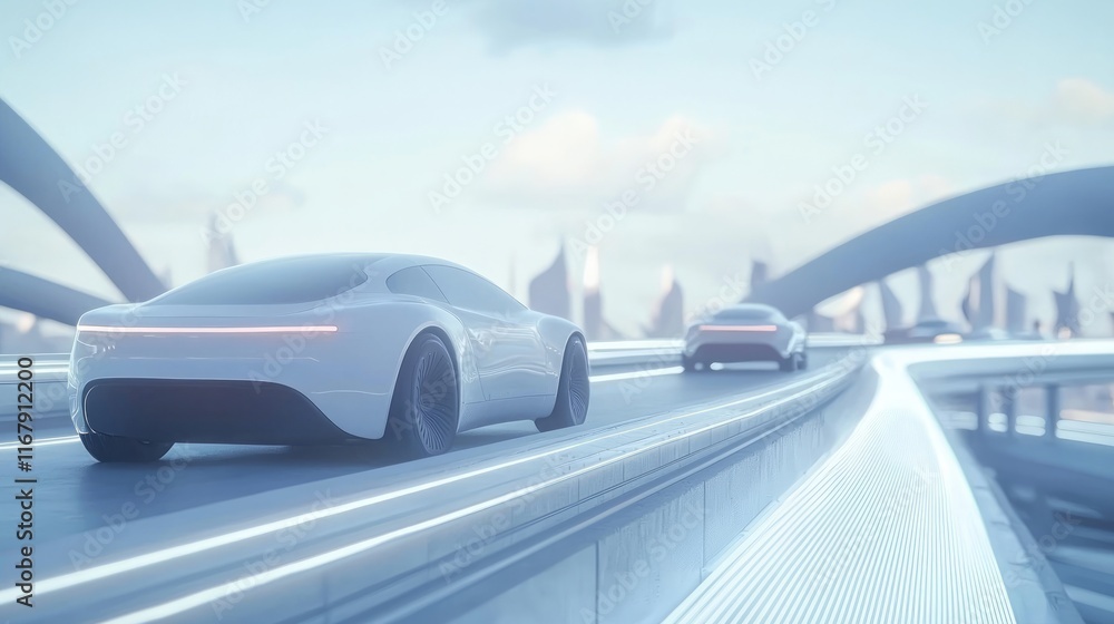Futuristic Electric Highway of Tomorrow - Revolutionizing Sustainable Mobility Futuristic Electric Highway of Tomorrow - Revolutionizing Sustainable Mobility