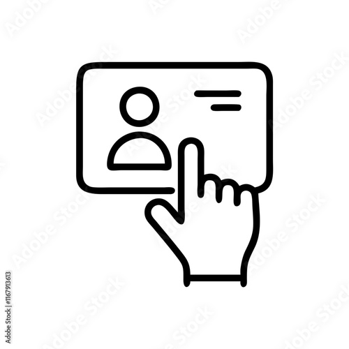 Virtual Assistant Interaction in Office Setting concept as A close up macro of a professional interacting with a virtual assistant in a business setting. The camera focuses on the touchscreen interfac