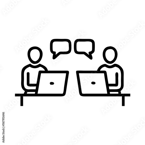 Young entrepreneurs discussing startup ideas over laptops in a minimalist office with soft abstract background and copy space concept as Capture young entrepreneurs deeply engaged in discussing and re
