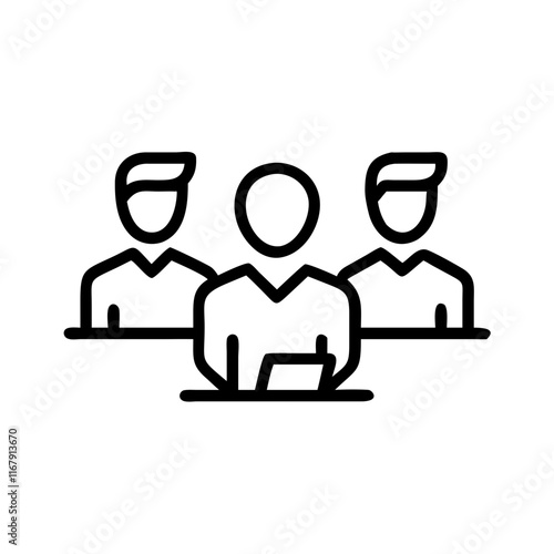 Young professionals collaborating on project in trendy office with glossy background and copy space concept as A group of young professionals collaborating on a project in a trendy modern office setti