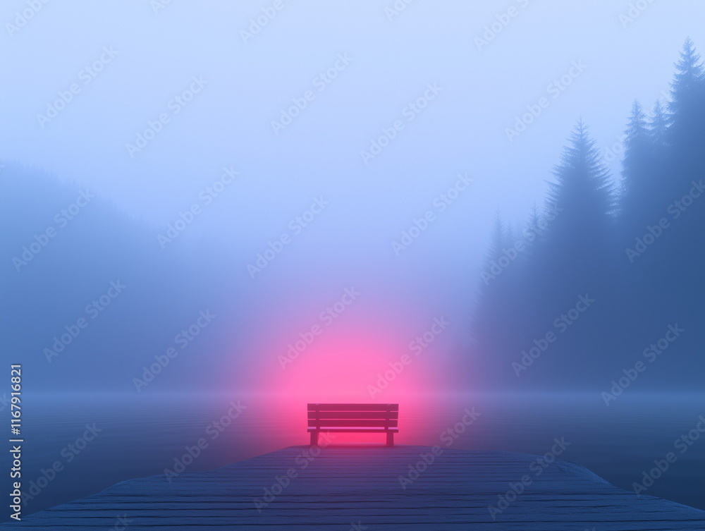 Red Evening Twilight Enhances a Campfire Kit Setup Red Evening Twilight Enhances a Campfire Kit Setup