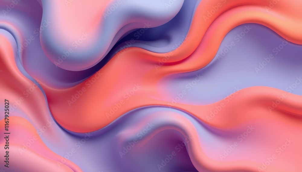 Fototapeta premium Abstract Pink and Purple Fluid Wave Design