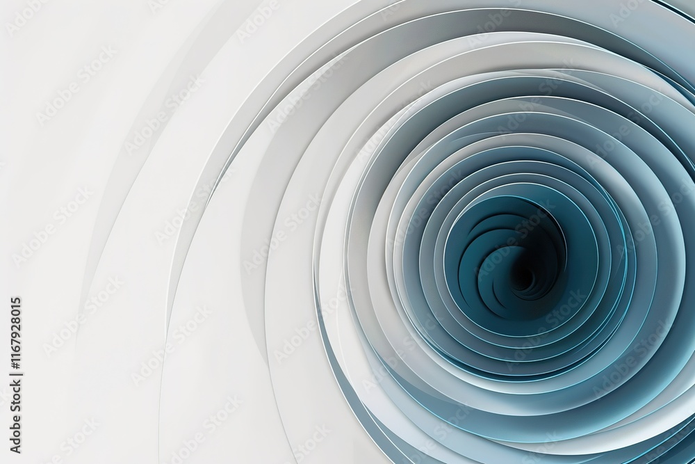Fototapeta premium Abstract swirling design in shades of blue and white. Perfect for backgrounds or modern design projects.