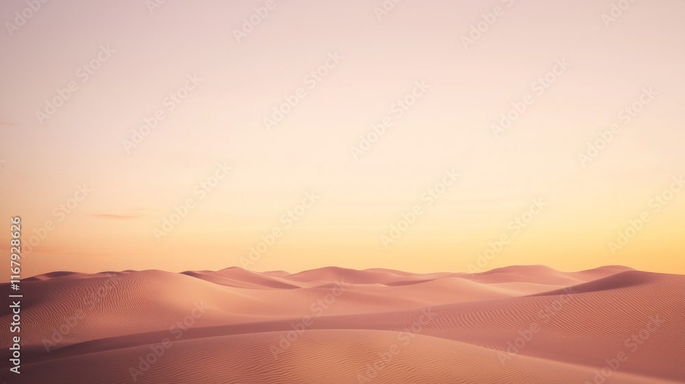 Ethereal Futuristic Desert Landscape with Smooth Dune Silhouettes and Minimalist Cinematic Details Ethereal Futuristic Desert Landscape with Smooth Dune Silhouettes and Minimalist Cinematic Details