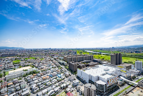 Urban landscape of Osaka