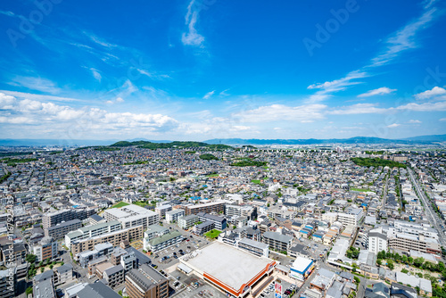 Urban landscape of Osaka