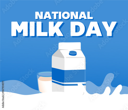 national milk day with fresh milk