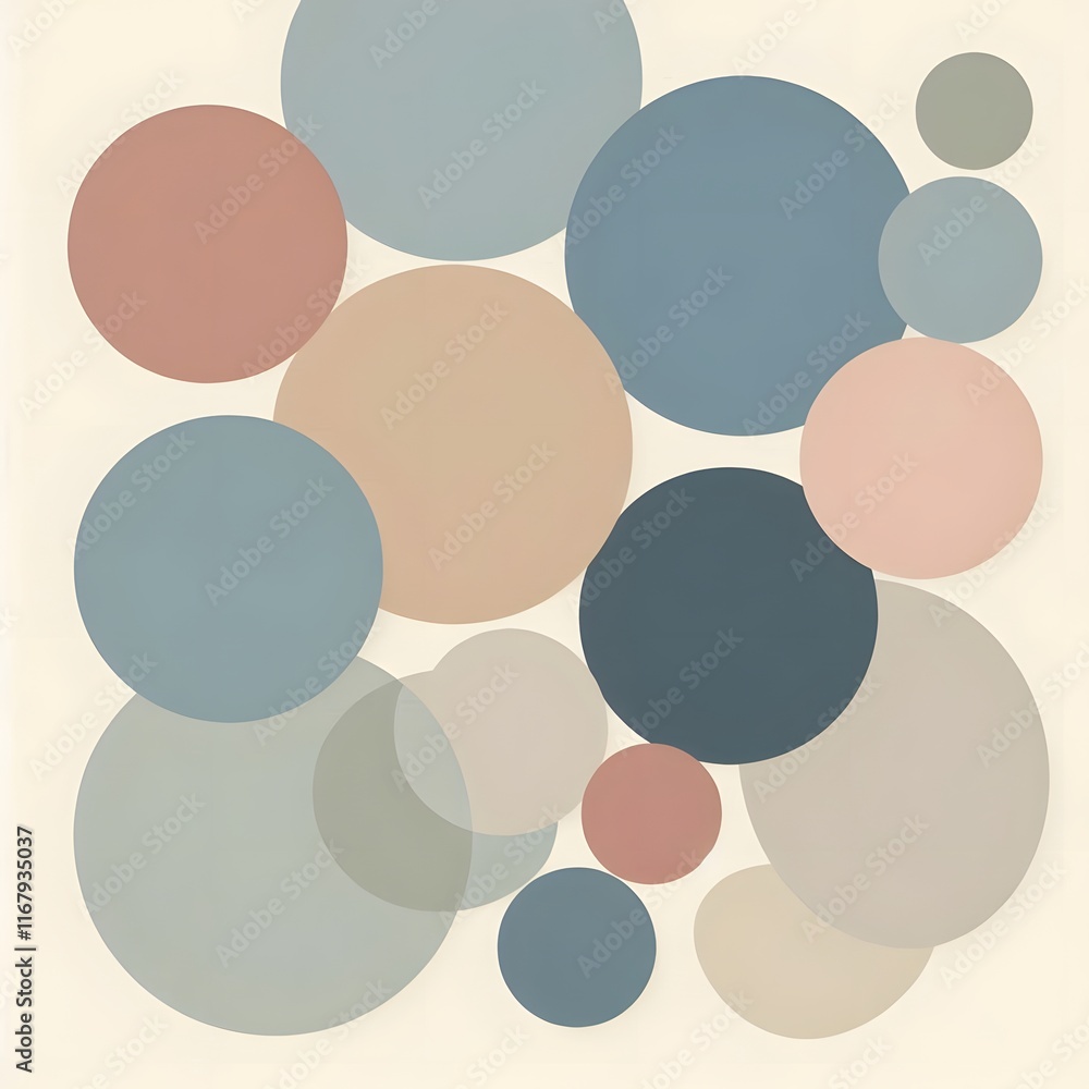 Abstract Circles Geometric Composition Abstract Circles Geometric Composition