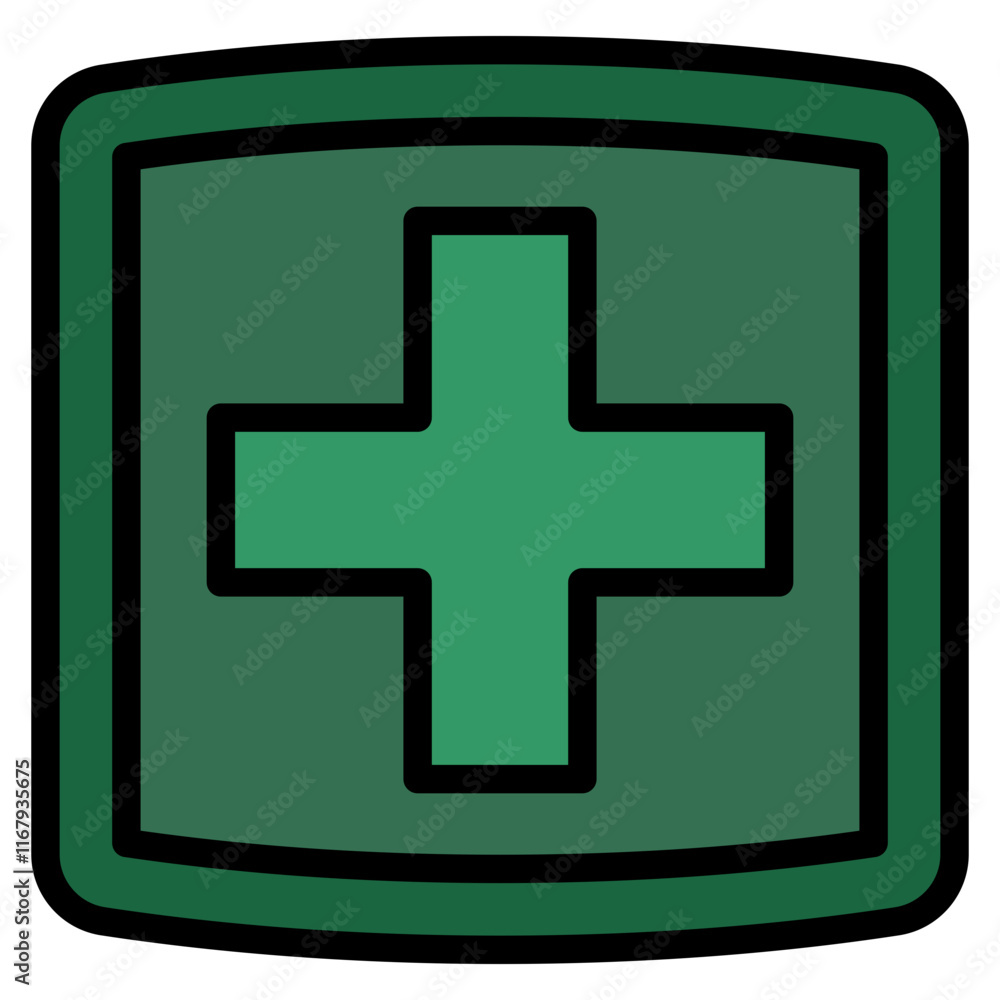 Fototapeta premium Medical Cross Icon
