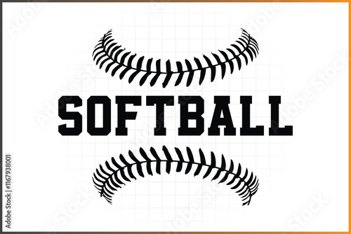 Baseball Softball Logo Clipart and T-shirt design - Sports Logo