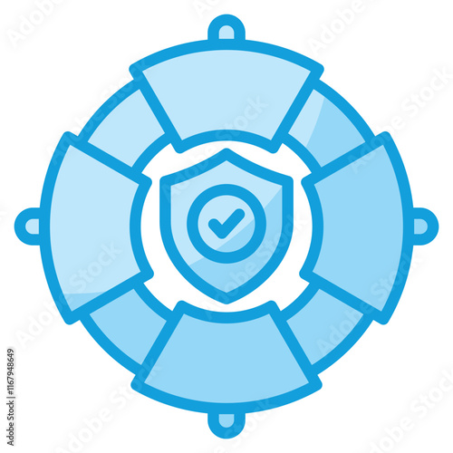 Lifebuoy Icon Element For Design