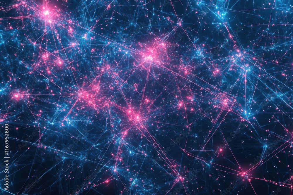 Abstract Network: Interconnected Nodes and Data Streams Abstract Network: Interconnected Nodes and Data Streams