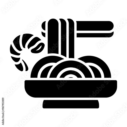 pad thai Solid icon