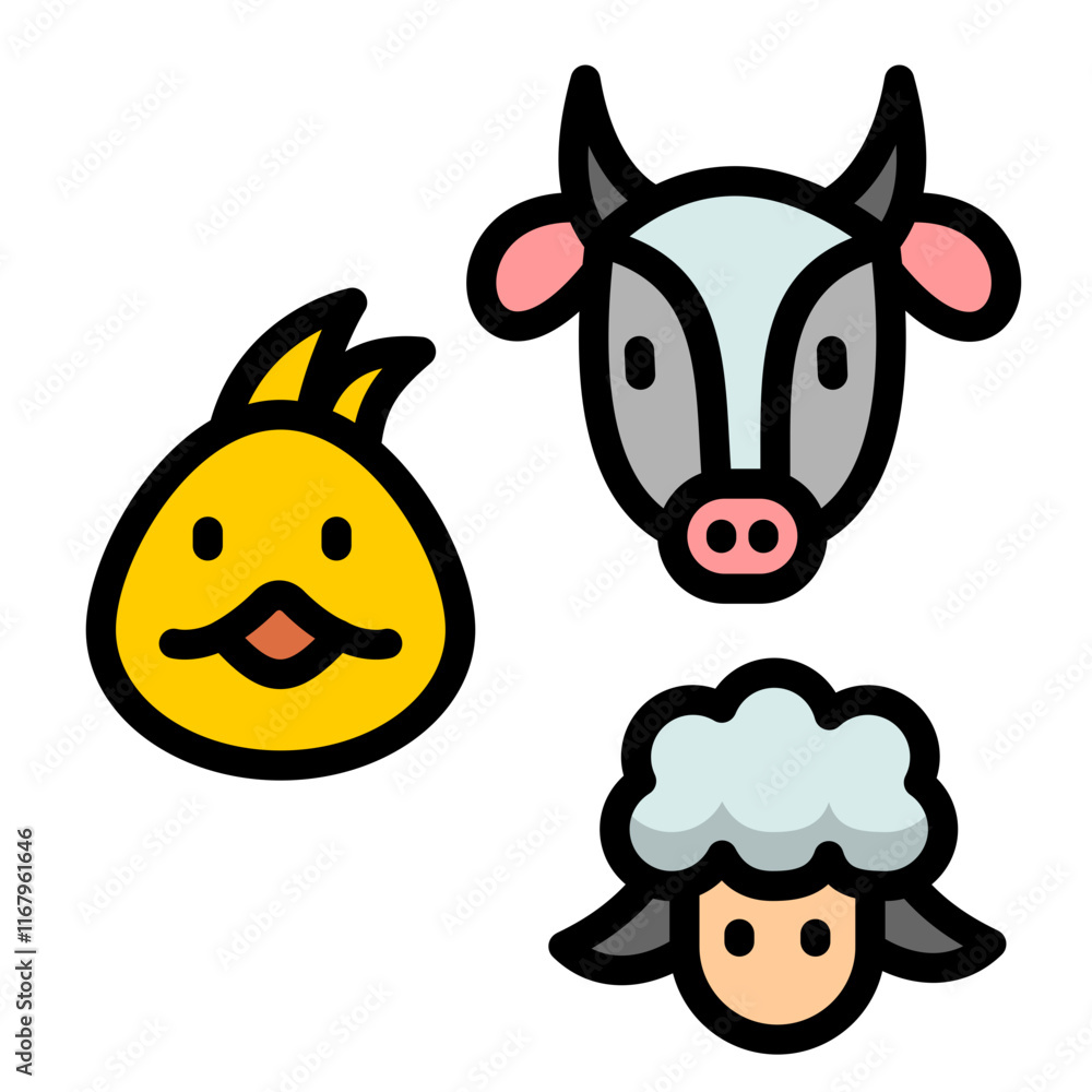 Naklejka premium Livestock Icon
