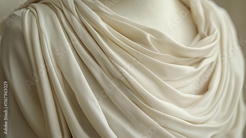 A close-up of fabric draping beautifully on a mannequin, ready for tailoring photo