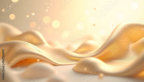 Wallpaper Mural Abstract Champagne Gold and White with Radiant Glow Torontodigital.ca