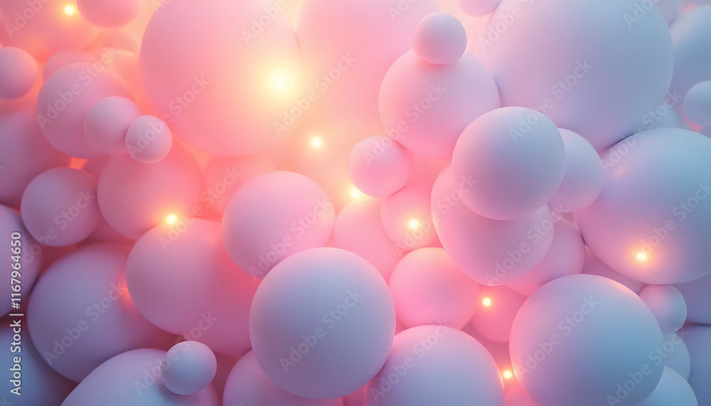 Abstract Geometric Circles in Pastel Gradients Abstract Geometric Circles in Pastel Gradients