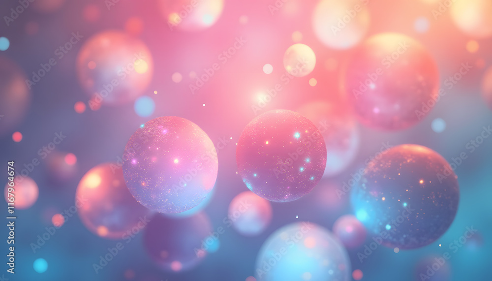 Abstract Geometric Circles in Pastel Gradients Abstract Geometric Circles in Pastel Gradients