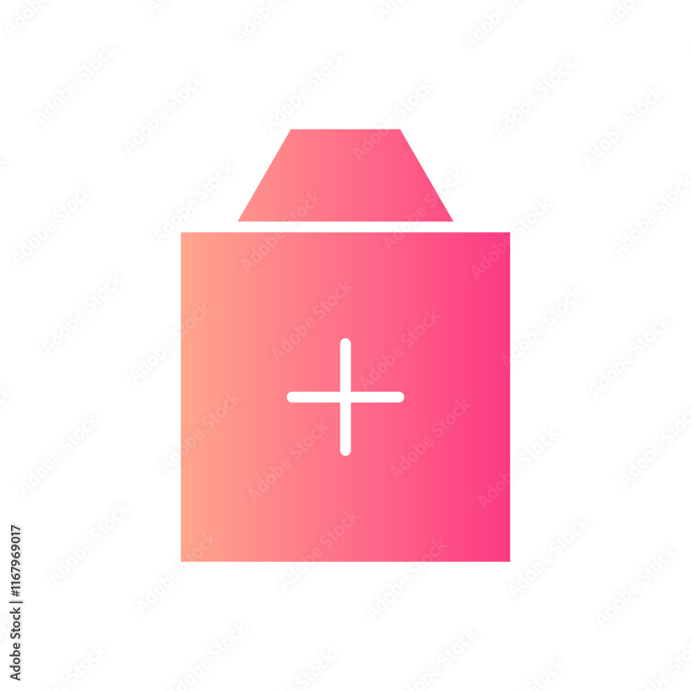 Obraz premium medical bag gradient icon