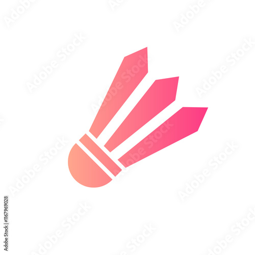 shuttlecock gradient icon