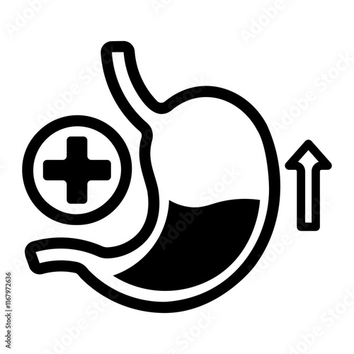 gastric Line Icon