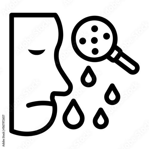 mucus Line Icon