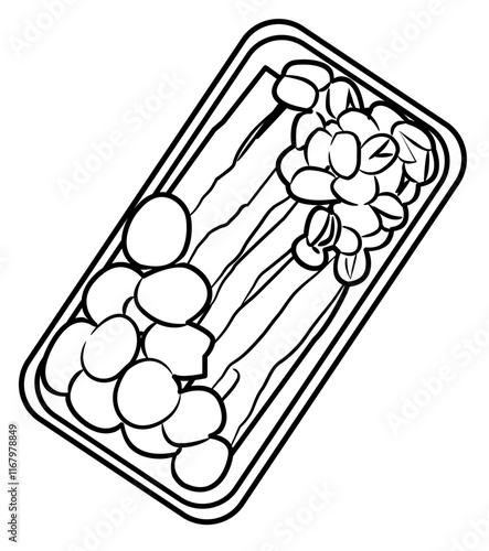 Food meal prep coloring page