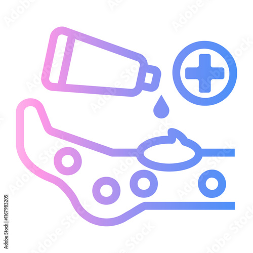 lotion Line Gradient Icon