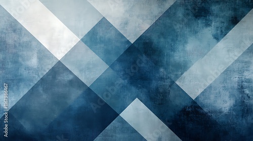 Deep blue gradient background with a subtle grainy texture and geometric shapes, creating a modern and sophisticated design