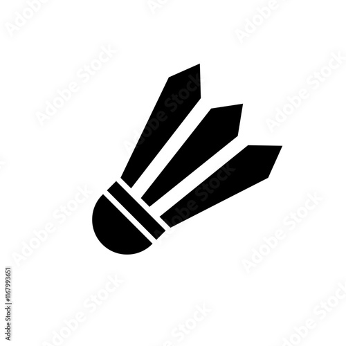 shuttlecock glyph icon