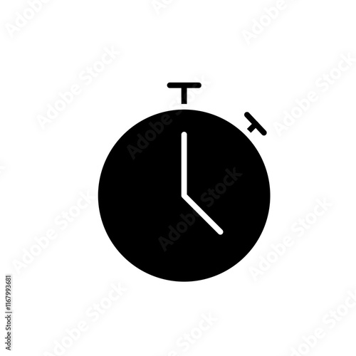 stopwatch glyph icon