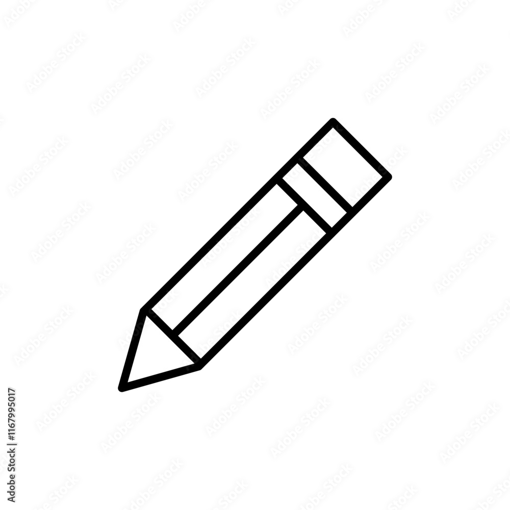 Fototapeta premium pencil line icon