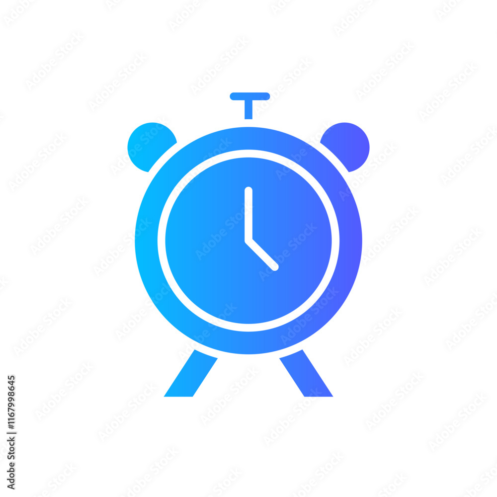 alarm gradient icon alarm gradient icon