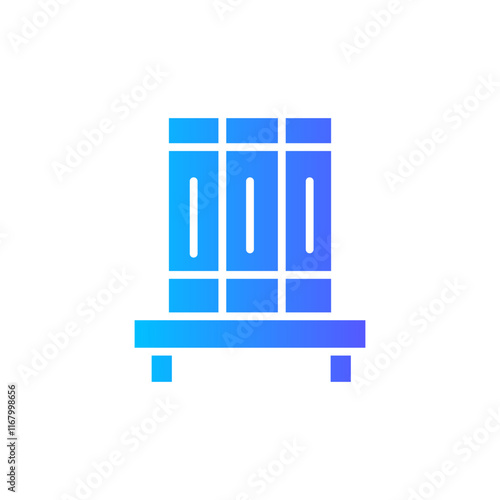 book shelf gradient icon