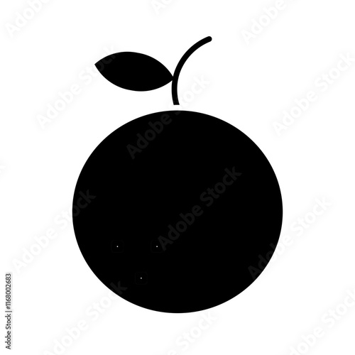 tangerine glyph icon