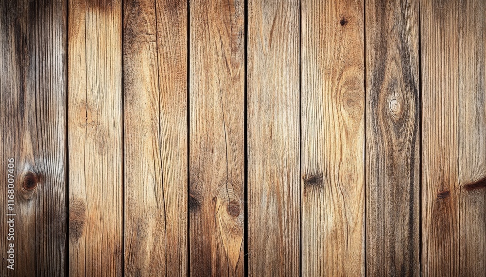 Naklejka premium Rustic Weathered Brown Wood Planks Texture Background Detailed Wooden Surface