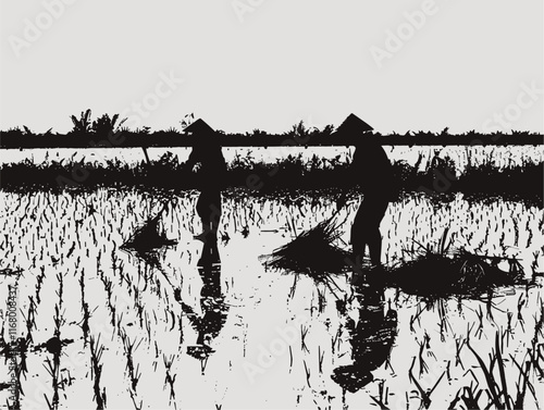 Timeless Toil: The Black and White Animated Narrative of Rice Farming