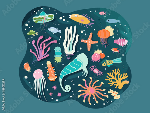 Plankton: Tiny Marine Organisms Drifting in Currents, Vital to Marine Ecosystems