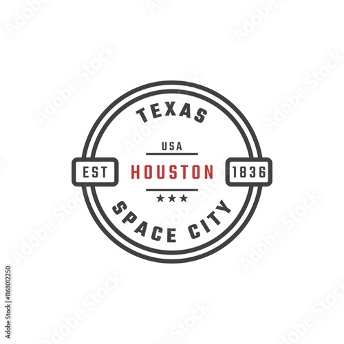 Wallpaper Mural Houston Texas Badge Design Torontodigital.ca