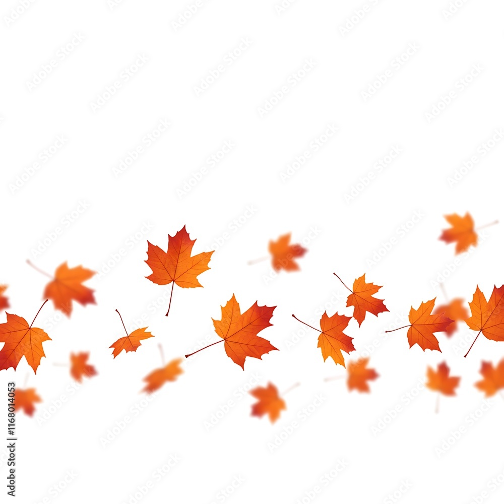 Falling Autumn Maple Leaves Swirling Dance in Nature Falling Autumn Maple Leaves Swirling Dance in Nature