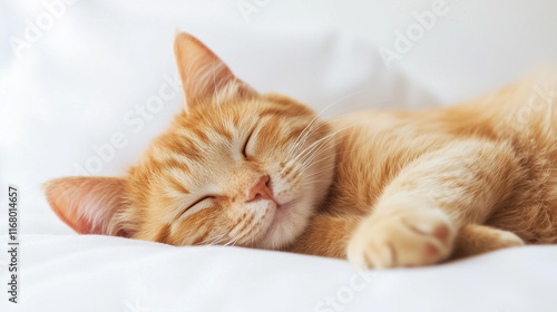 Peaceful Ginger Cat Nap