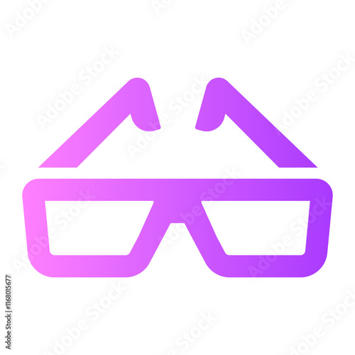 3d glasses Gradient icon