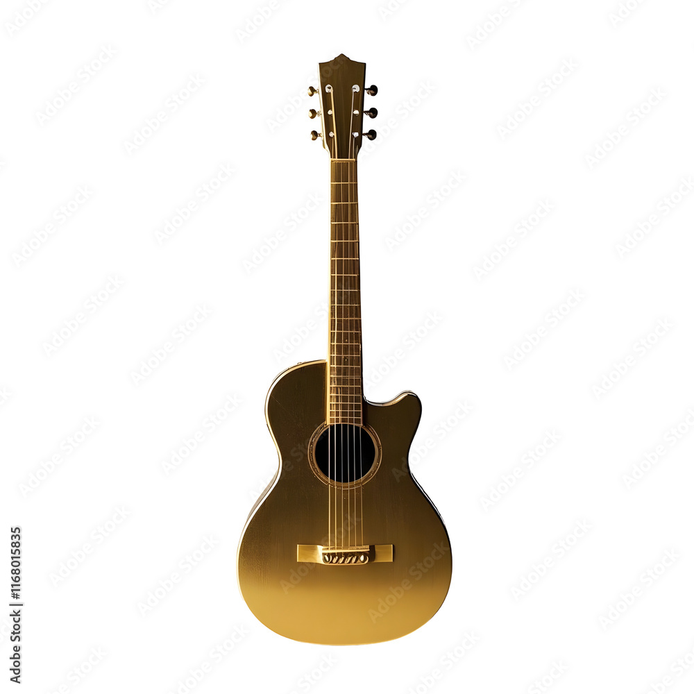 Fototapeta premium Gold guitar 